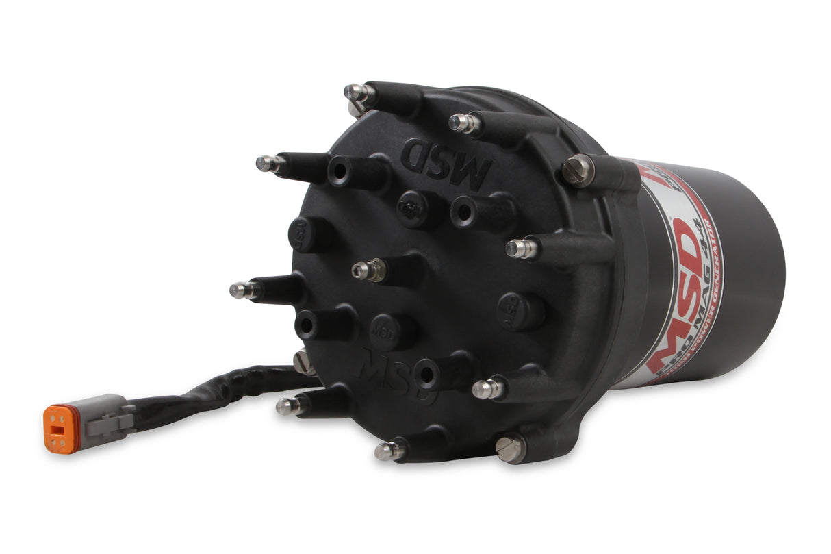 MSD Pro Mag 44 Amp Generator, CCW Rotation, Black, Pro Cap, Band Clamp - 81407