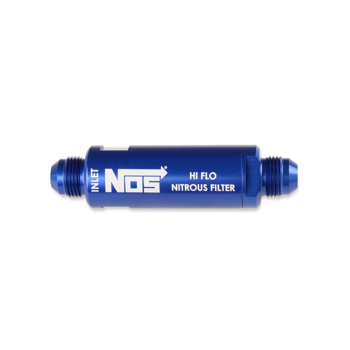 NOS In-Line Hi-Flow Nitrous Filter, 8AN - Blue - 15558NOS