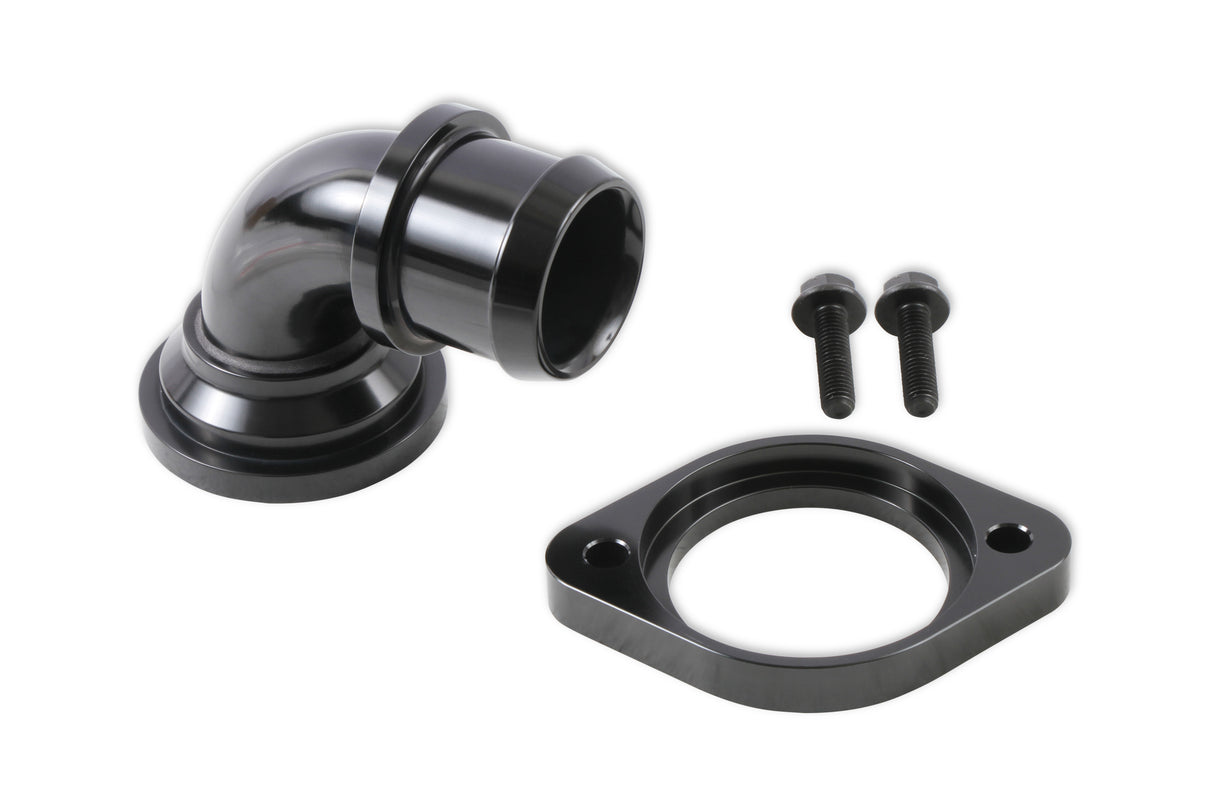 Holley 97-341 Water Neck - Swivel 90 Degree Angle - Black