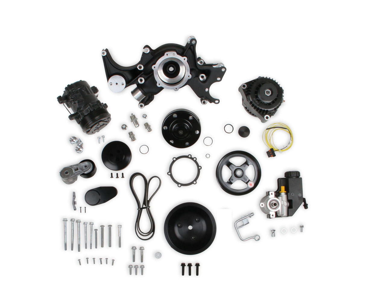 Holley 20-240BK Small Block Chevy Mid-Mount Complete Accessory System
