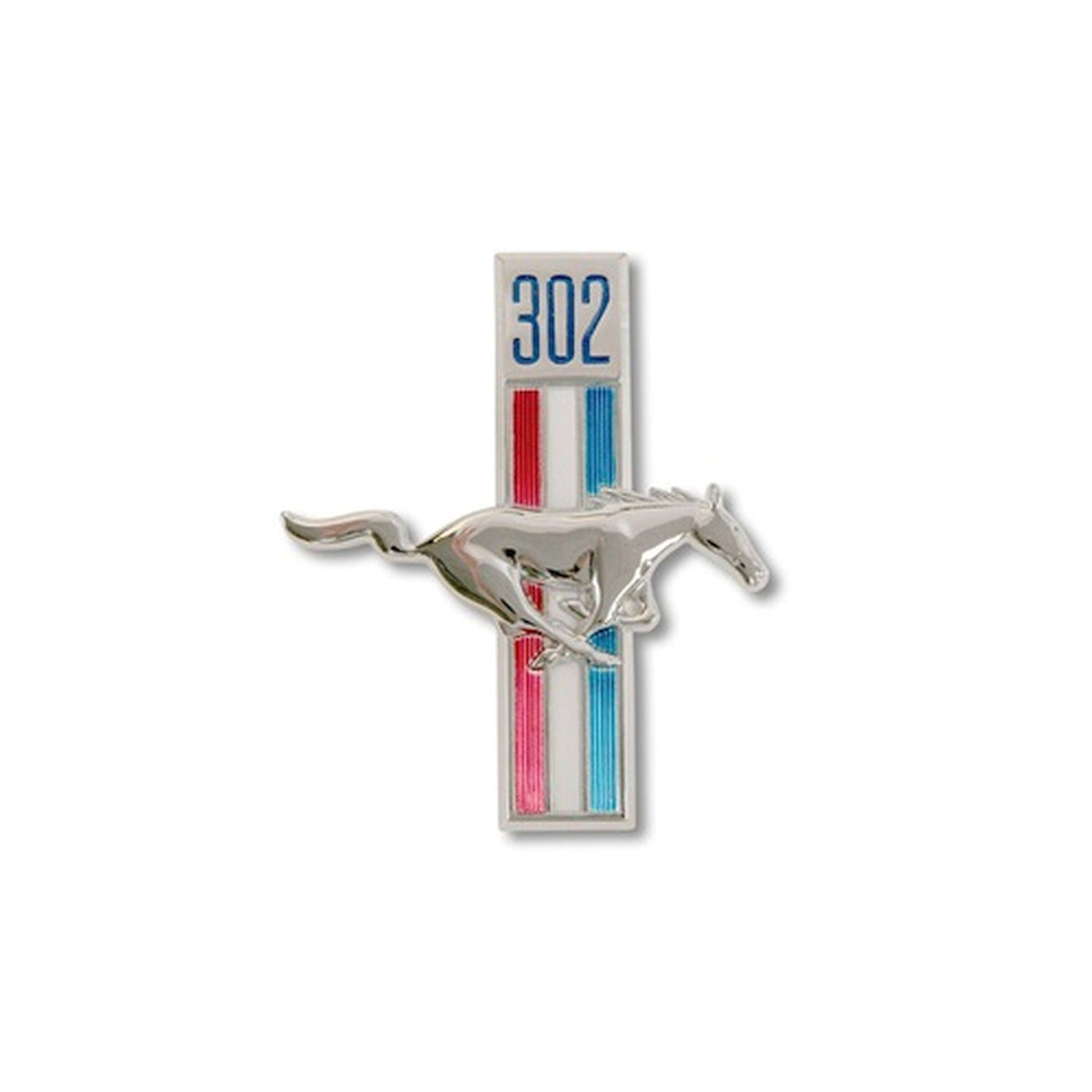 Scott Drake Fender Emblem Running Horse , 302 Pin-On Passenegr Side - C8ZZ-16228-A