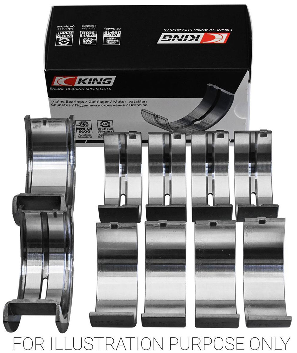King SI Series Main Bearing Set, .020" Suit SB Ford 289-302 & 5.0L Windsor (KBMB529SI 020) KBMB529SI 020