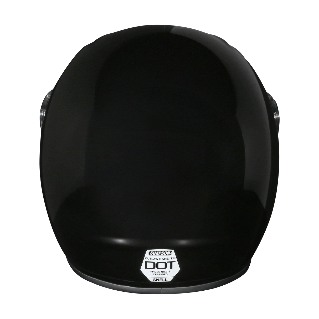 Simpson Motorcycle Outlaw Bandit 3.0 Helmet - Black XS - OB32XS