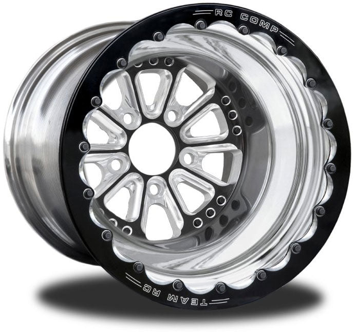 RC Comp Hammer 15" x 8" Rear Wheel, Black with Eclipse Finish - RCCSA402P1E-03E RCCSA402P1E-03E