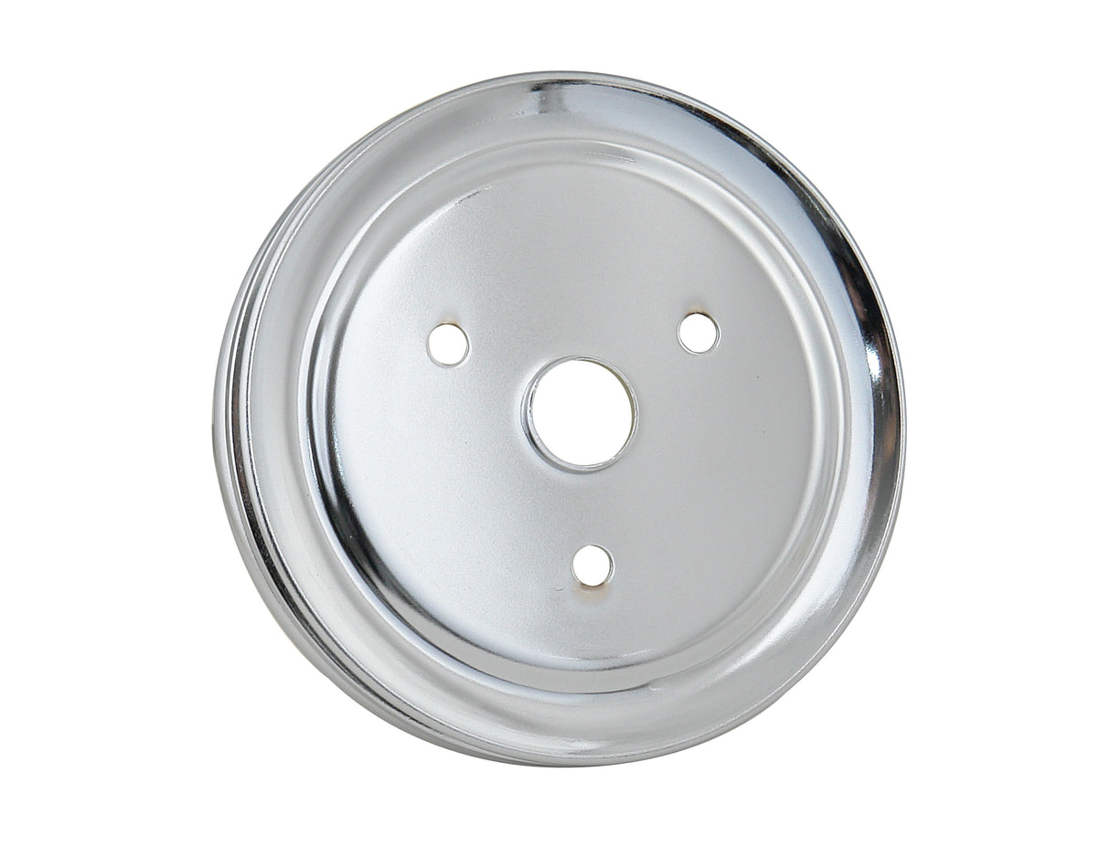 Mr Gasket Crankshaft Pulley - Chrome - Double Groove - 4973