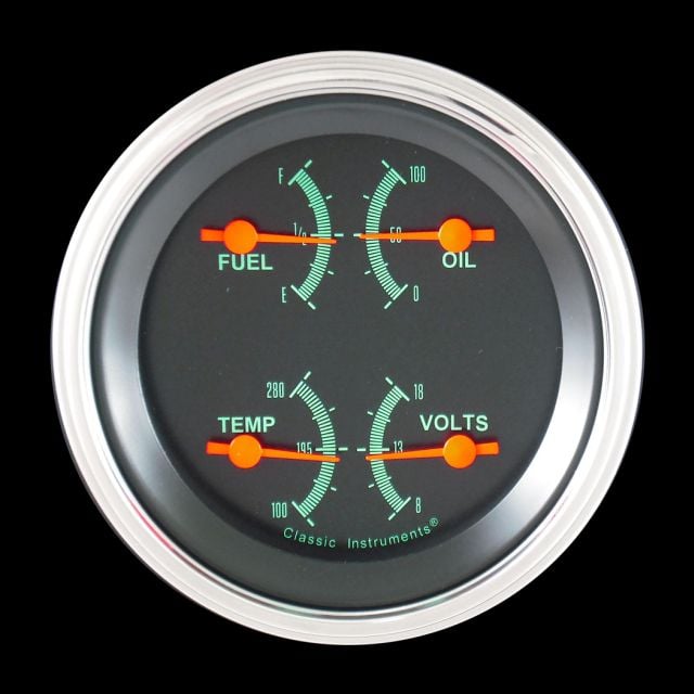 Classic Instruments G-Stock Quad Gauge (Fuel 75-10 OHM) - GS73SLF