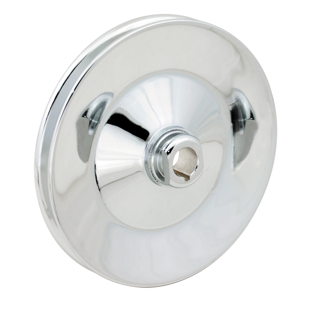 Mr Gasket Chrome Power Steering Pulley - 4948G