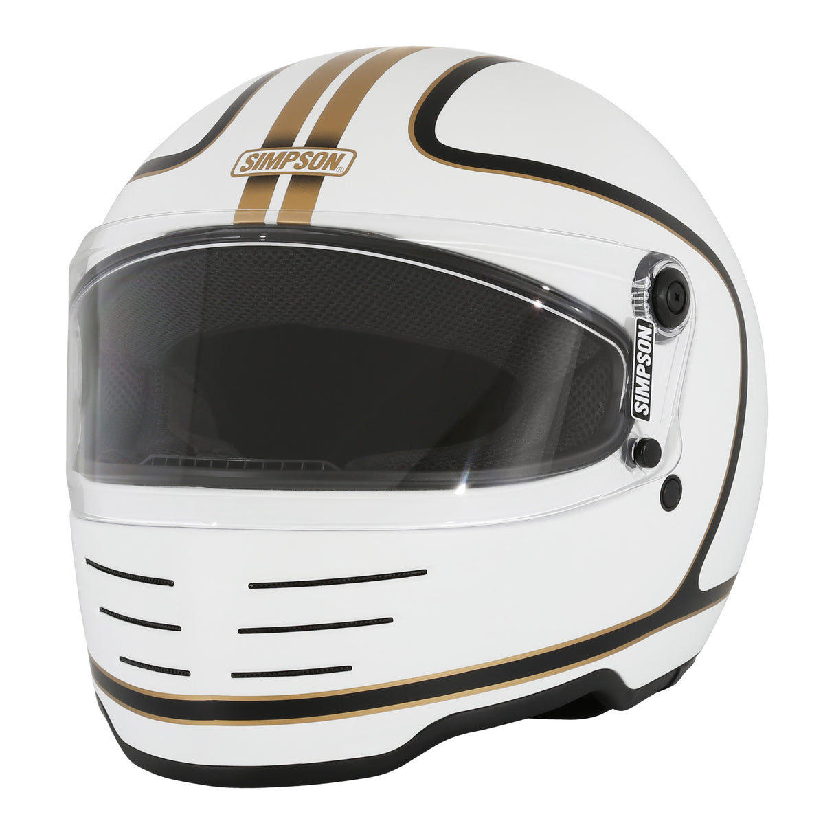 Simpson Motorcycle M62 Bandit Helmet - Hondo White - Extra Small - M62HONDO1XS