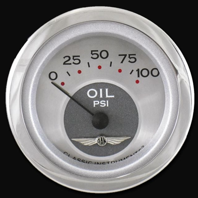 Classic Instruments All American 2 1/8" Oil Pressure - AW81SRC