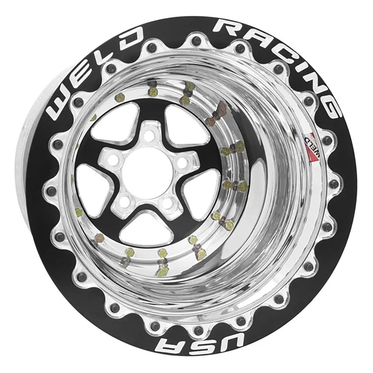 Weld Aluma-Star 15 x 12" Wheel, Black, Double Beadlock for M/T - WE88B-512282MB WE88B-512282MB
