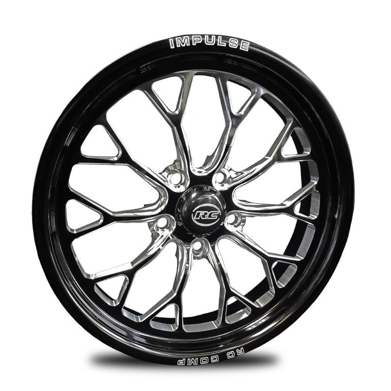 RC Comp Torx 15" x 3.5" Front Wheel, Black with Eclipse Finish - RCCS53521-14E RCCS53521-14E