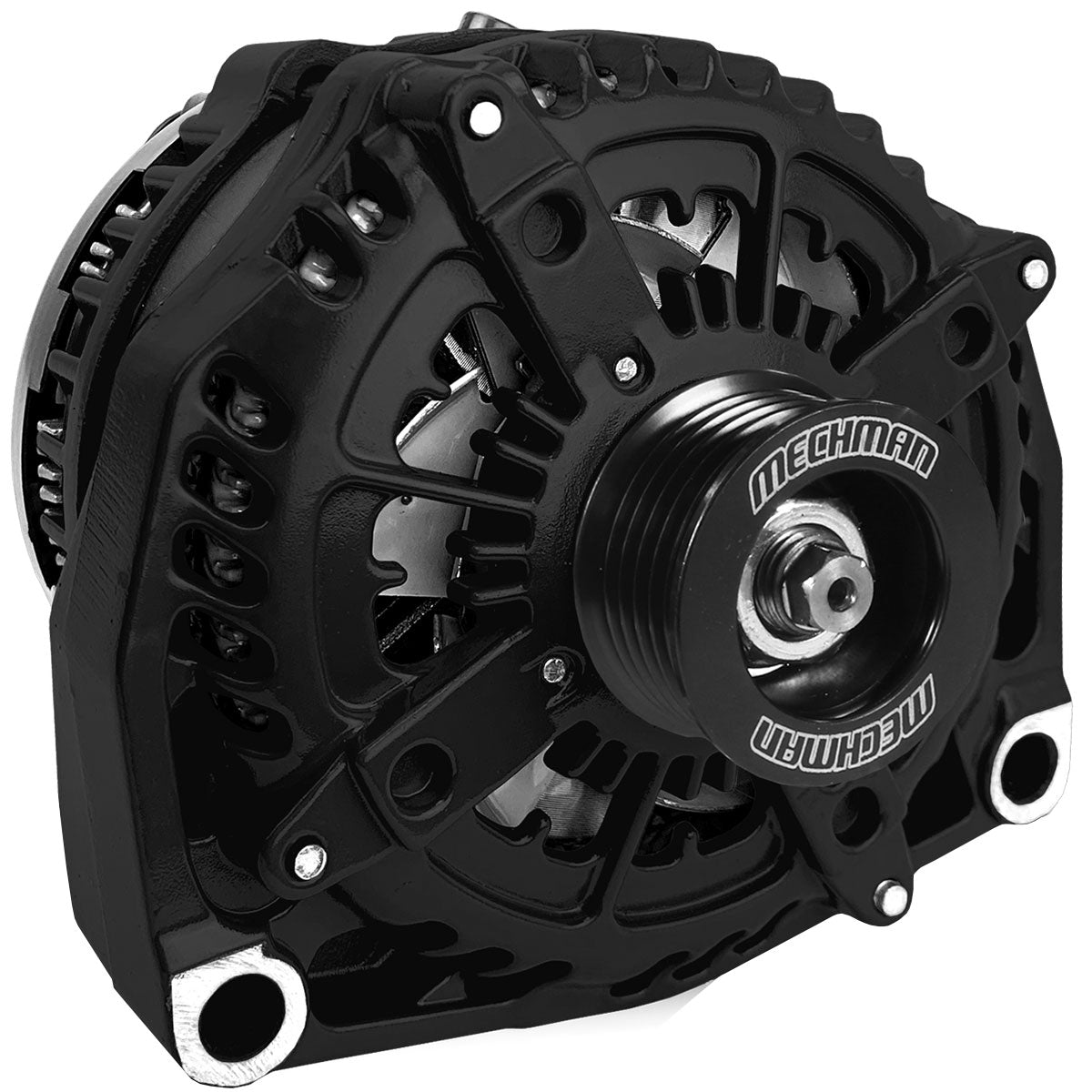 Mechman High Output 400 Amp Alternator, Black Finish - MM8206400-BLAC MM8206400-BLAC