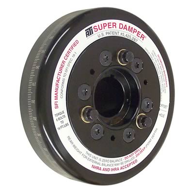 ATI Super Damper SFI 18.1 Harmonic Balancer - 6.325 in OD - Black - Internal Balance - Small Block Chevy 917320