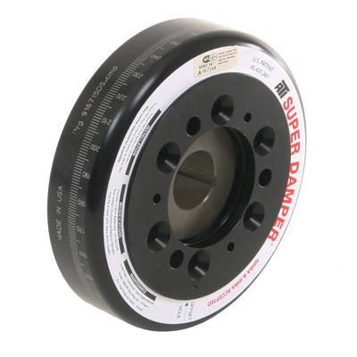 ATI Super Damper SFI 18.1 Harmonic Balancer - 6.325 in OD - Black Paint - Internal Balance - Small Block Chevy