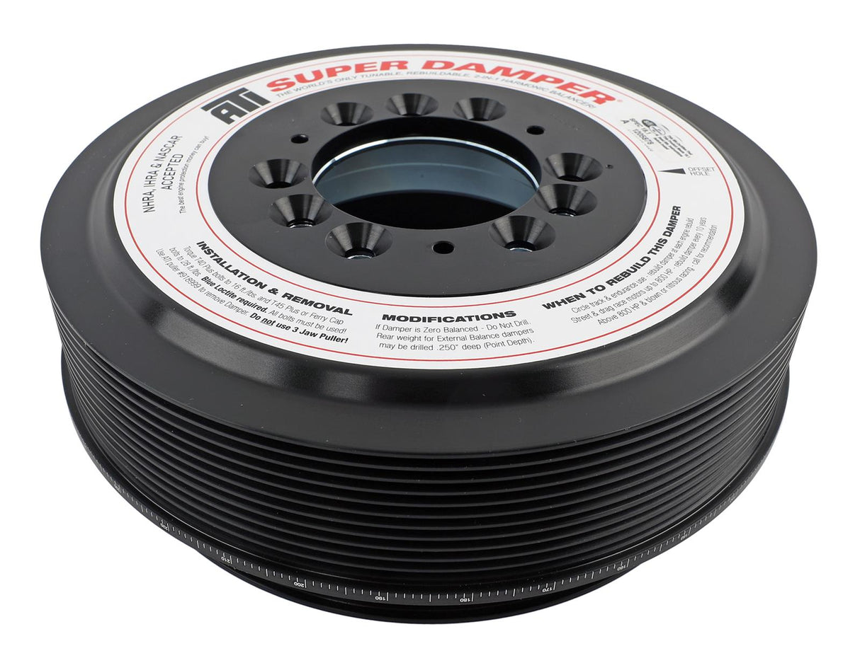 ATI Super Damper Harmonic Balancer - 8.530" OD - SFI 18.1 - Aluminum - Black - GM LS-Series
