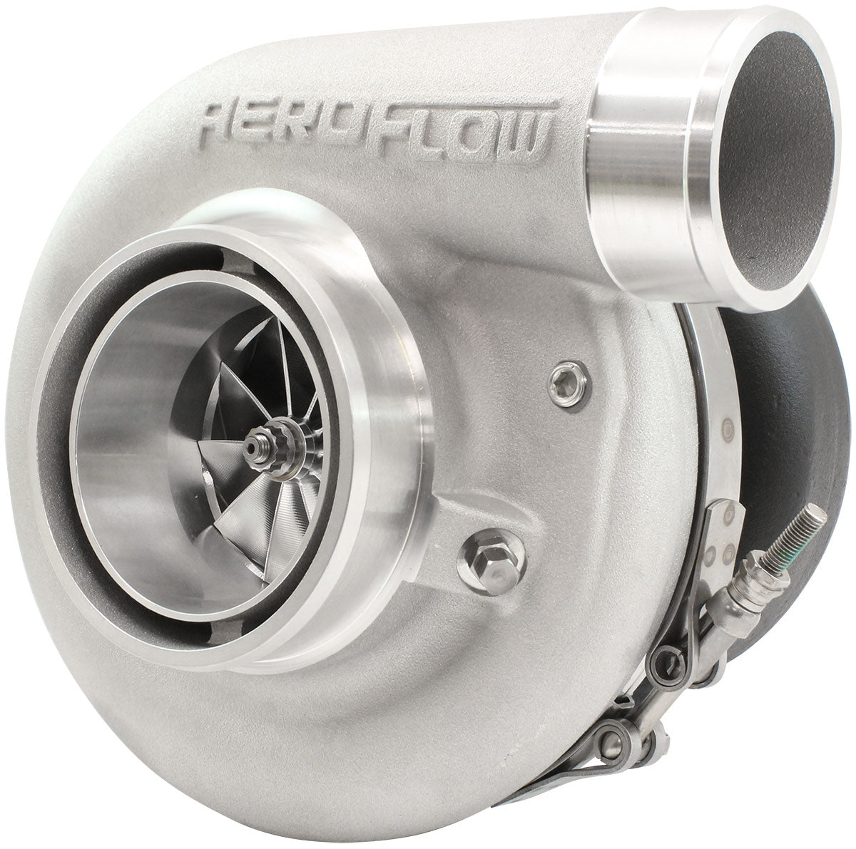Aeroflow BOOSTED 7170 Conversion V-Band 0.85 Turbocharger 1150HP, Natural Cast Finish - AF8005-4029