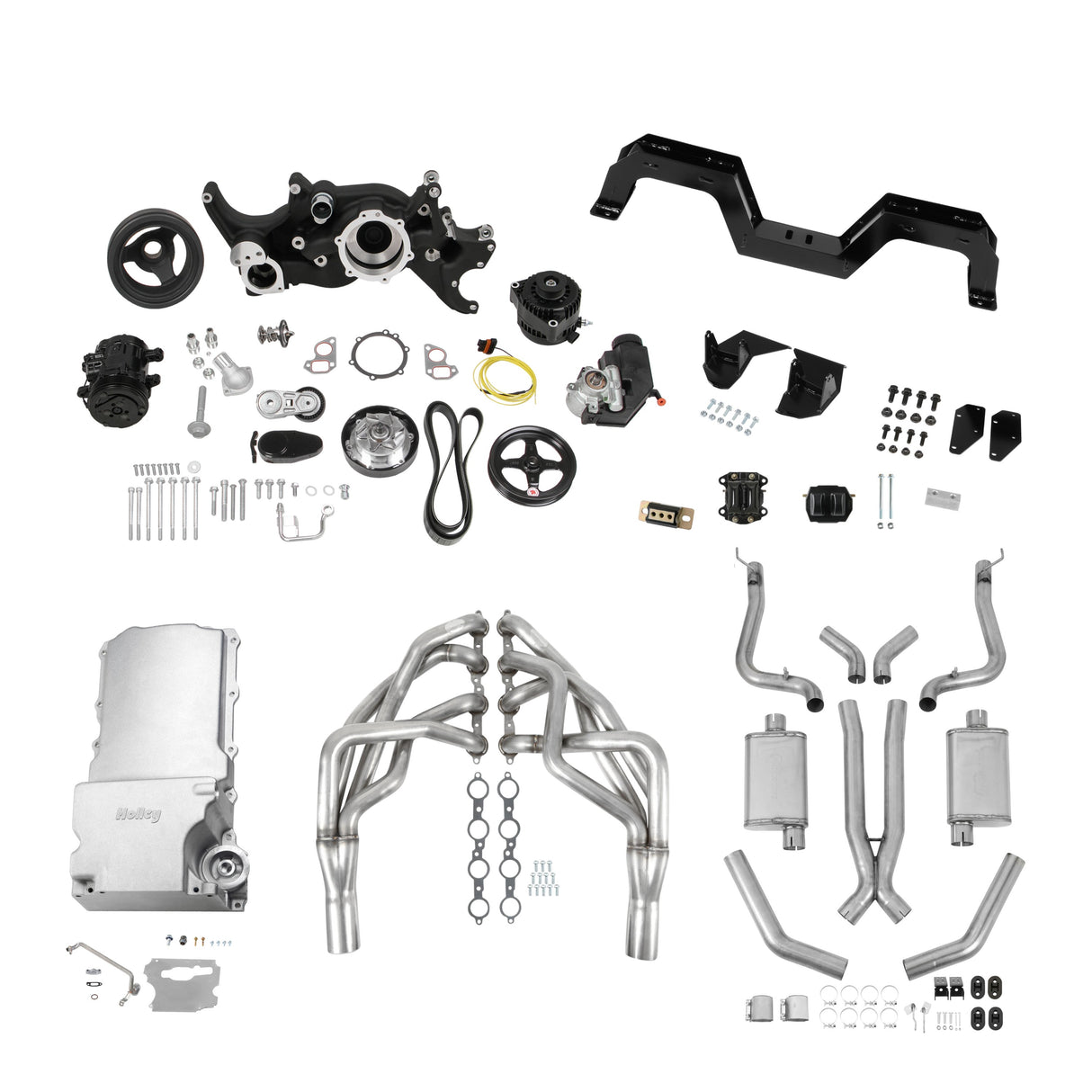 Holley GM 67-69 F-Body Level 5 LS Swap Essentials - Automatic - SE5-GM1F-LSX-A1