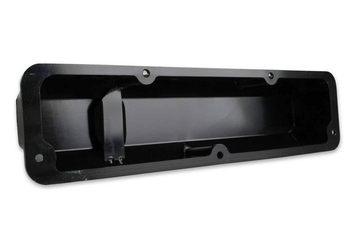 Mr Gasket Fabricated Aluminum Valve Covers - Black Finish - 6876BG