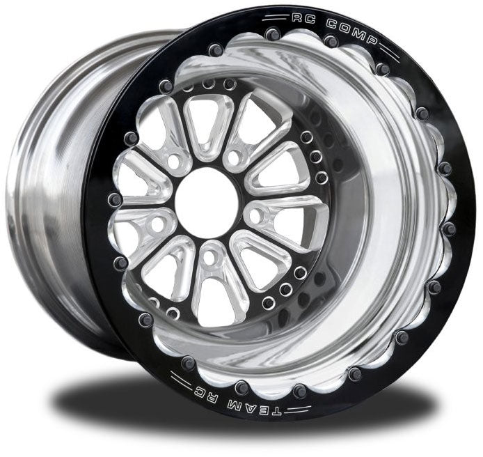 RC Comp Hammer 15" x 8.5" Rear Wheel, Black with Eclipse Finish - RCCSB502P1E-03E RCCSB502P1E-03E