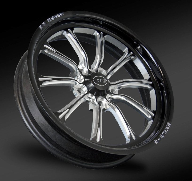 RC Comp Exile-S 17" x 6" Front Wheel, Black with Eclipse Finish - RCCFW37C1Q-05E RCCFW37C1Q-05E