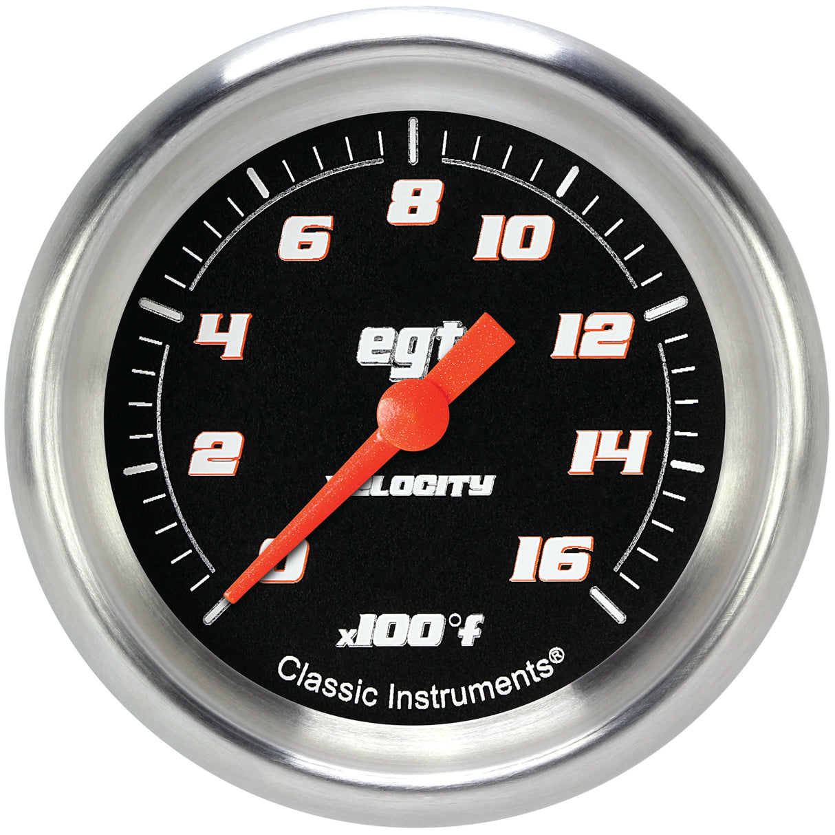 Classic Instruments Velocity Black 2-5/8" Exhaust Gas Tempature Gauge - VS398BAPF