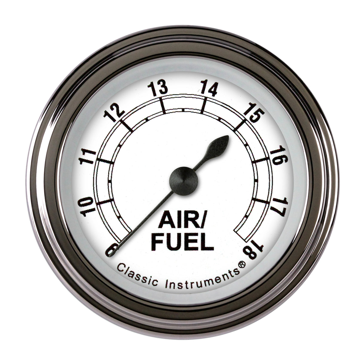 Classic Instruments Classic White 2 1/8" Air Fuel Ratio Gauge - CW194SLF