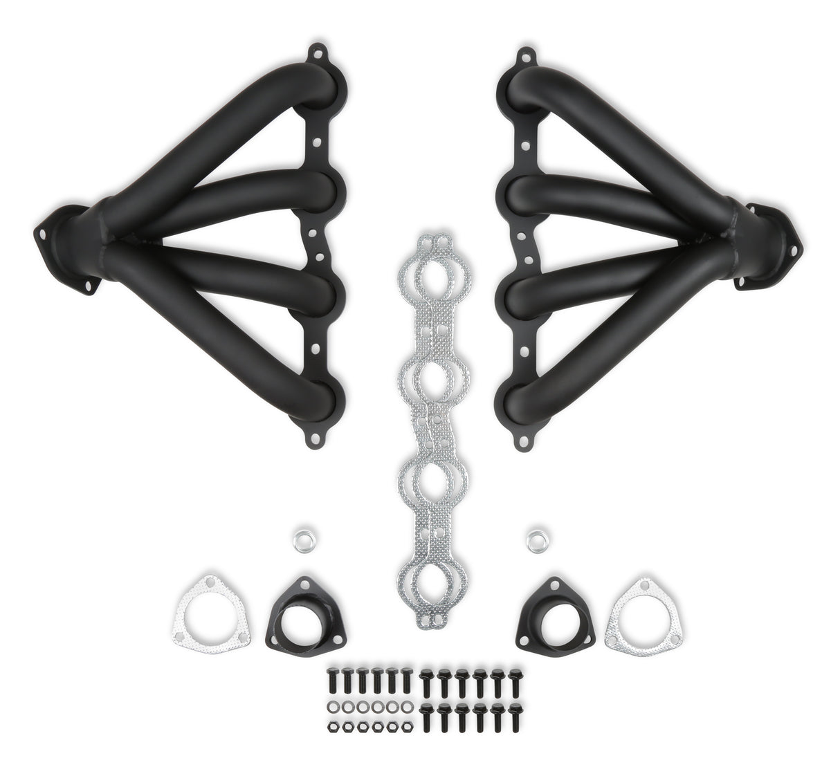 Flowtech Tight Fit Block Hugger Headers - Black Paint - 11706FLT