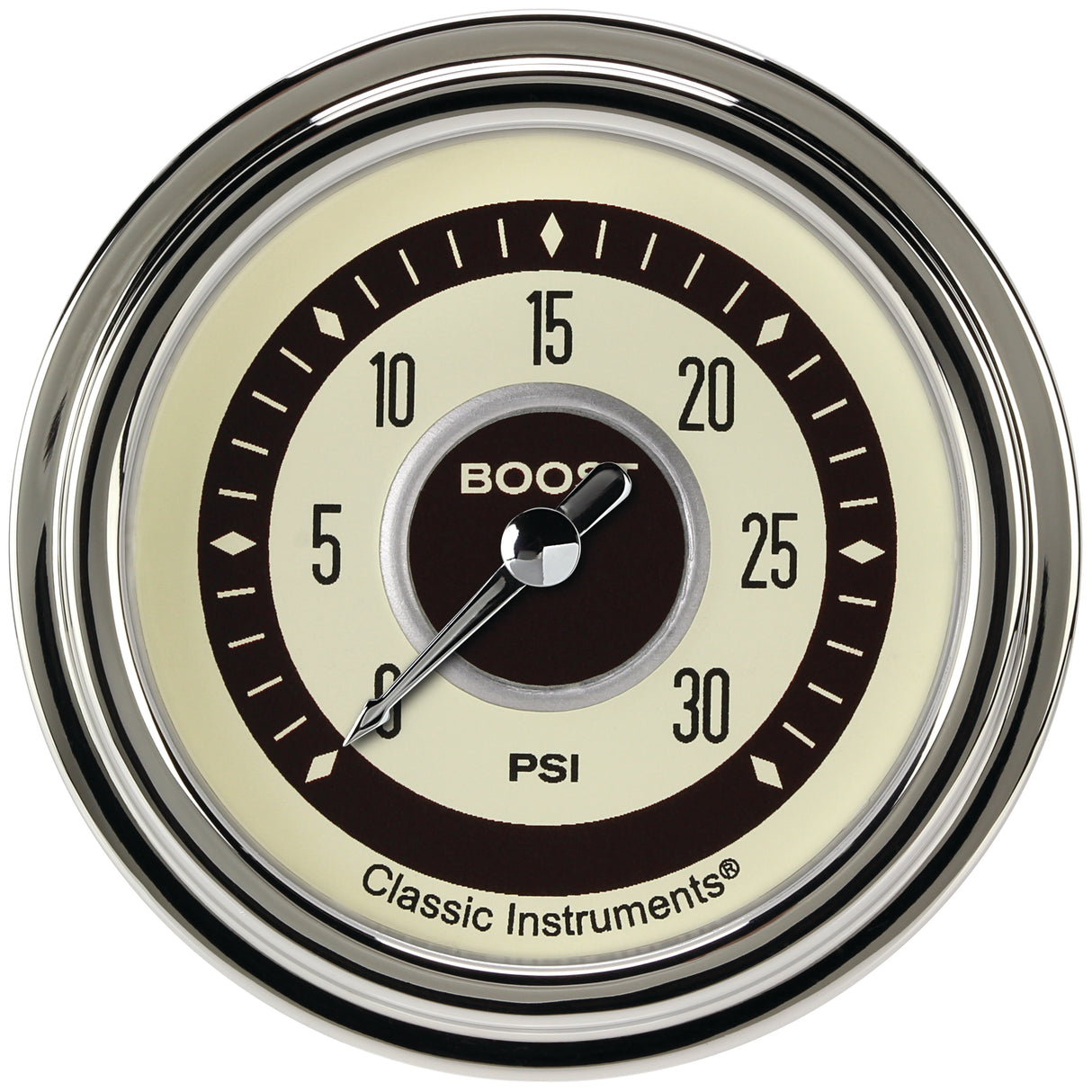 Classic Instruments Nostalgia VT 2-5/8" Boost Gauge (30 PSI) - NT342SLC