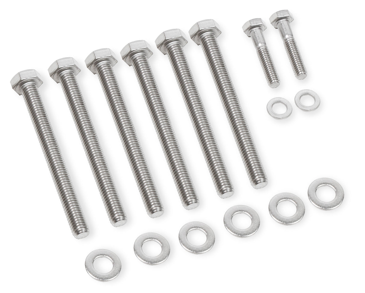 Mr Gasket Water Pump Bolt Set - Stainless Steel - 60930G