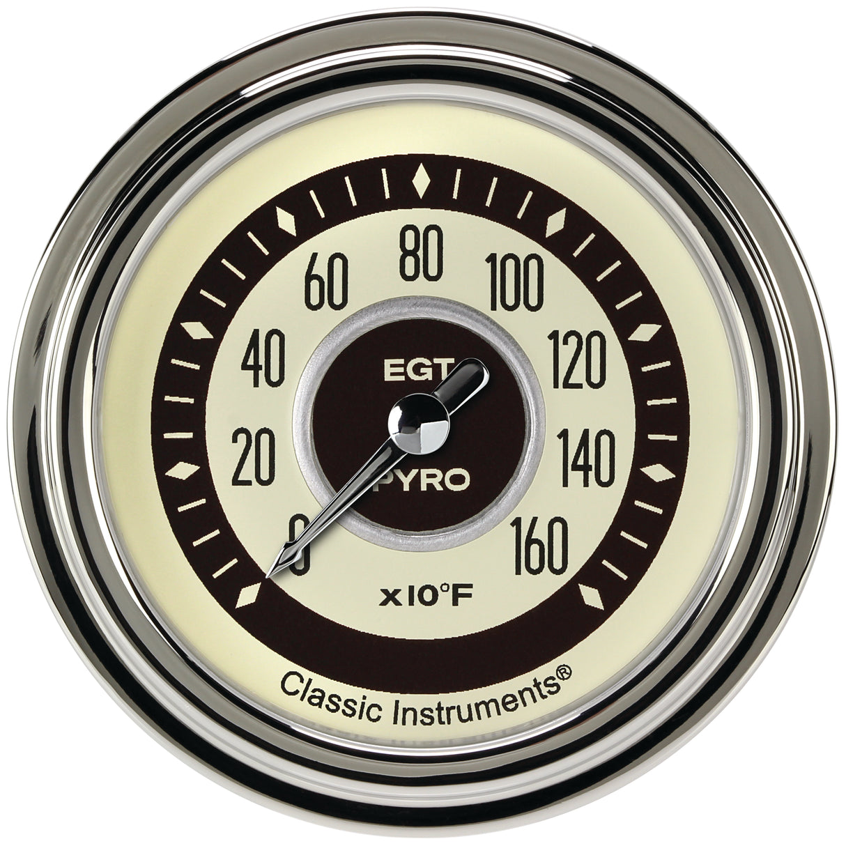 Classic Instruments Nostalgia 2-5/8" Pyrometer Full Sweep Gauge - NT398SLF