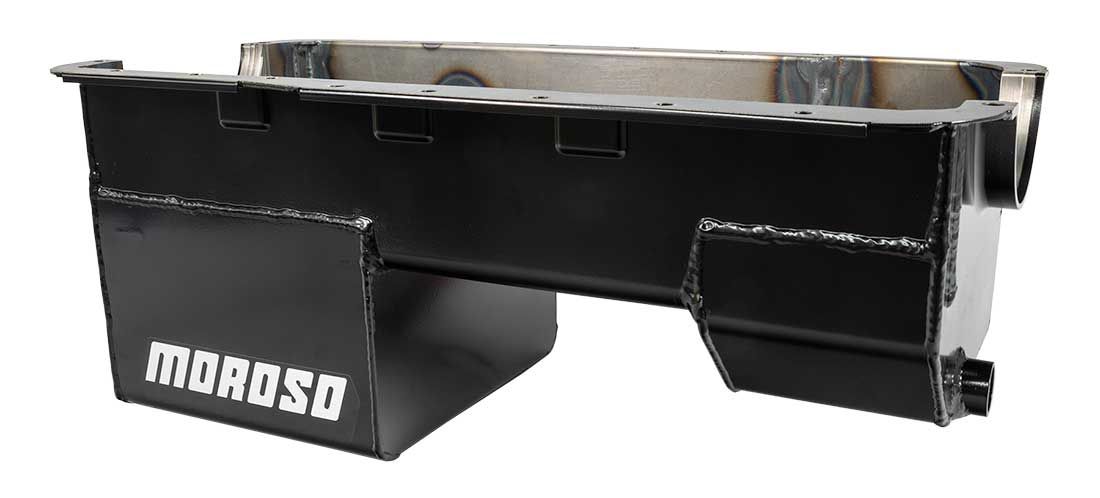 Moroso Fabricated Street/Strip 7Qt (6.6L) Rear Sump Oil Pan, 9" Deep - MO20511
