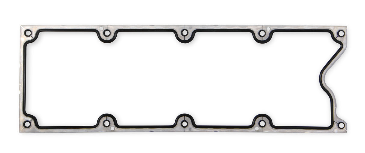 Mr Gasket Valley Cover Gasket - Molded Rubber with Aluminum Carrier - 61020G