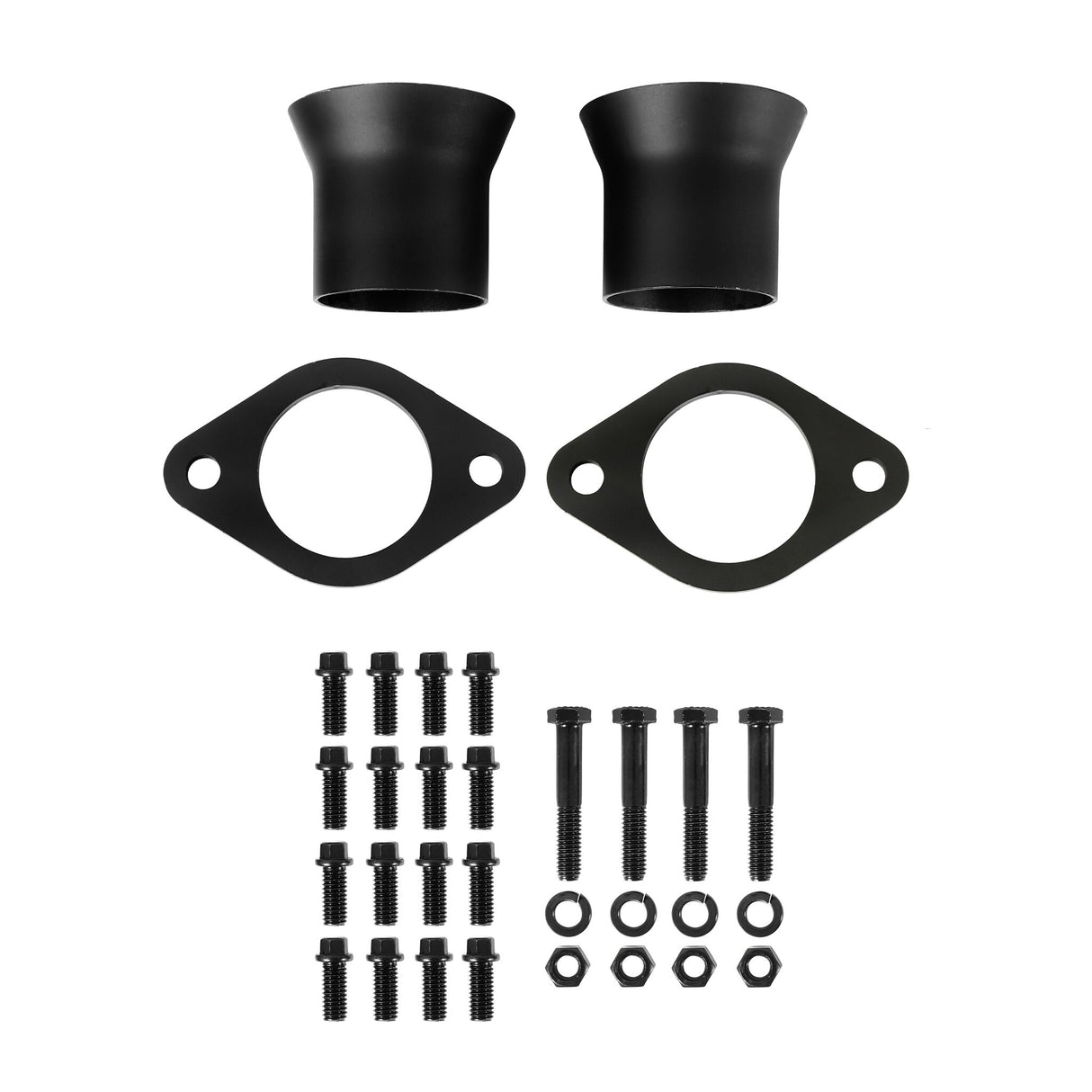 Scott Drake Shorty Headers 1-5/8" Black High Temp Painted - C5ZZ-9430-BK-SH