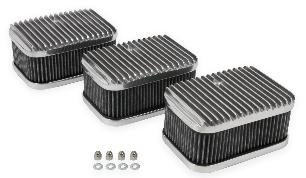 Holley 120-105 3X2 AIR CLEANERS & FILTERS, SET OF 3