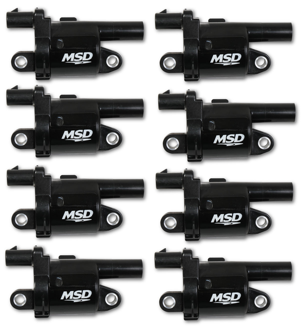 MSD Ignition Coil - Blaster Series - Gen V GDI Engine - Black - 8-Pack- Round - 826883