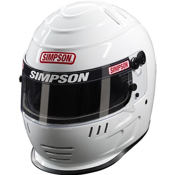Simpson 7707581 SA2020 Speedway Shark Racing Helmet 7-5/8 White - 7707581