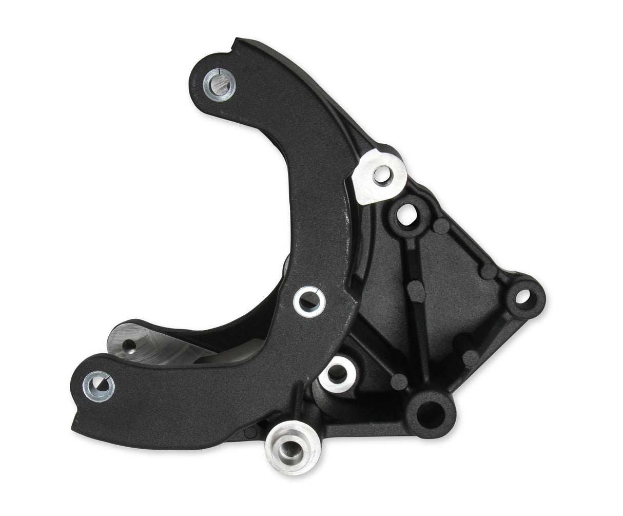 Holley 20-140BK LS High-Mount A/C Accessory Drive Kit - Includes R4 A/C Compressor, Tensioner, & Pulleys- Black Finish