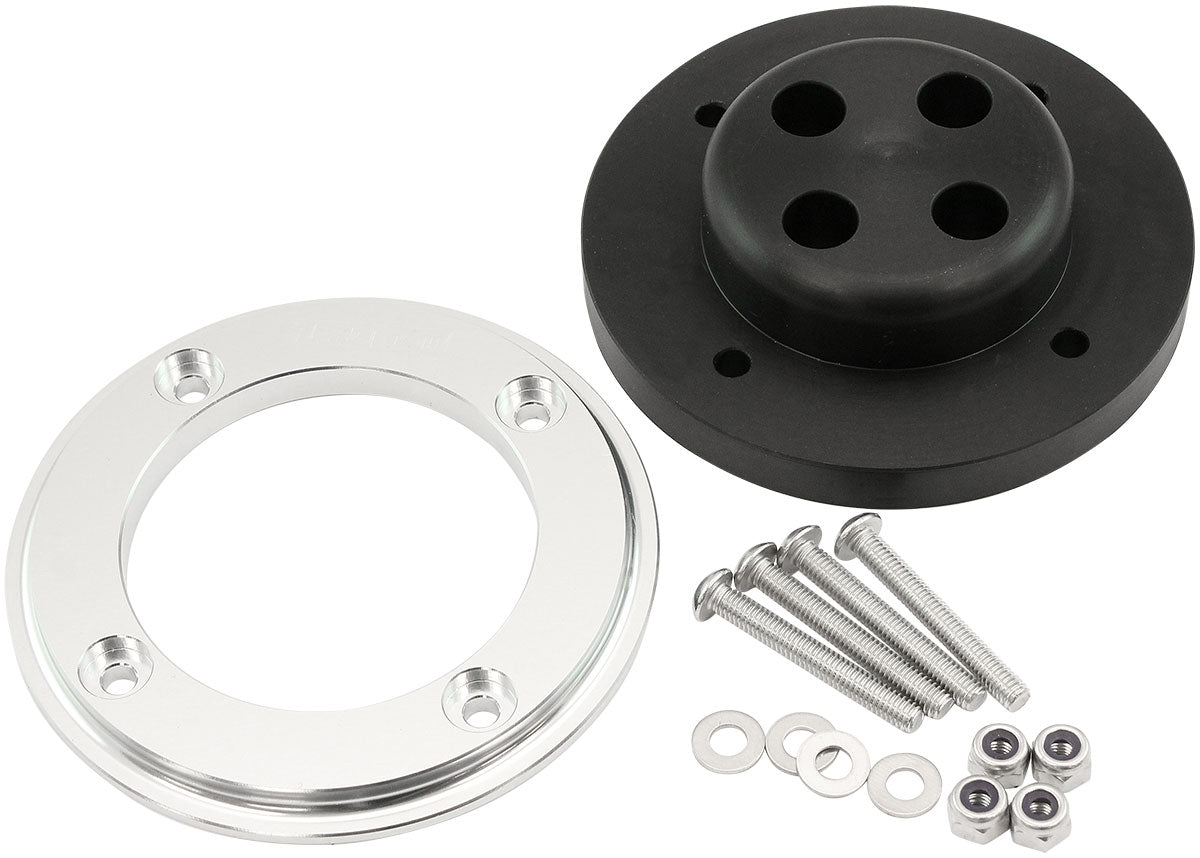 Aeroflow Ignition Wire Firewall Grommet 4 Cylinder Kit - Silver Face Suit 4 x 8.5mm Spark Plug Wires (AF49-1216) AF49-1216