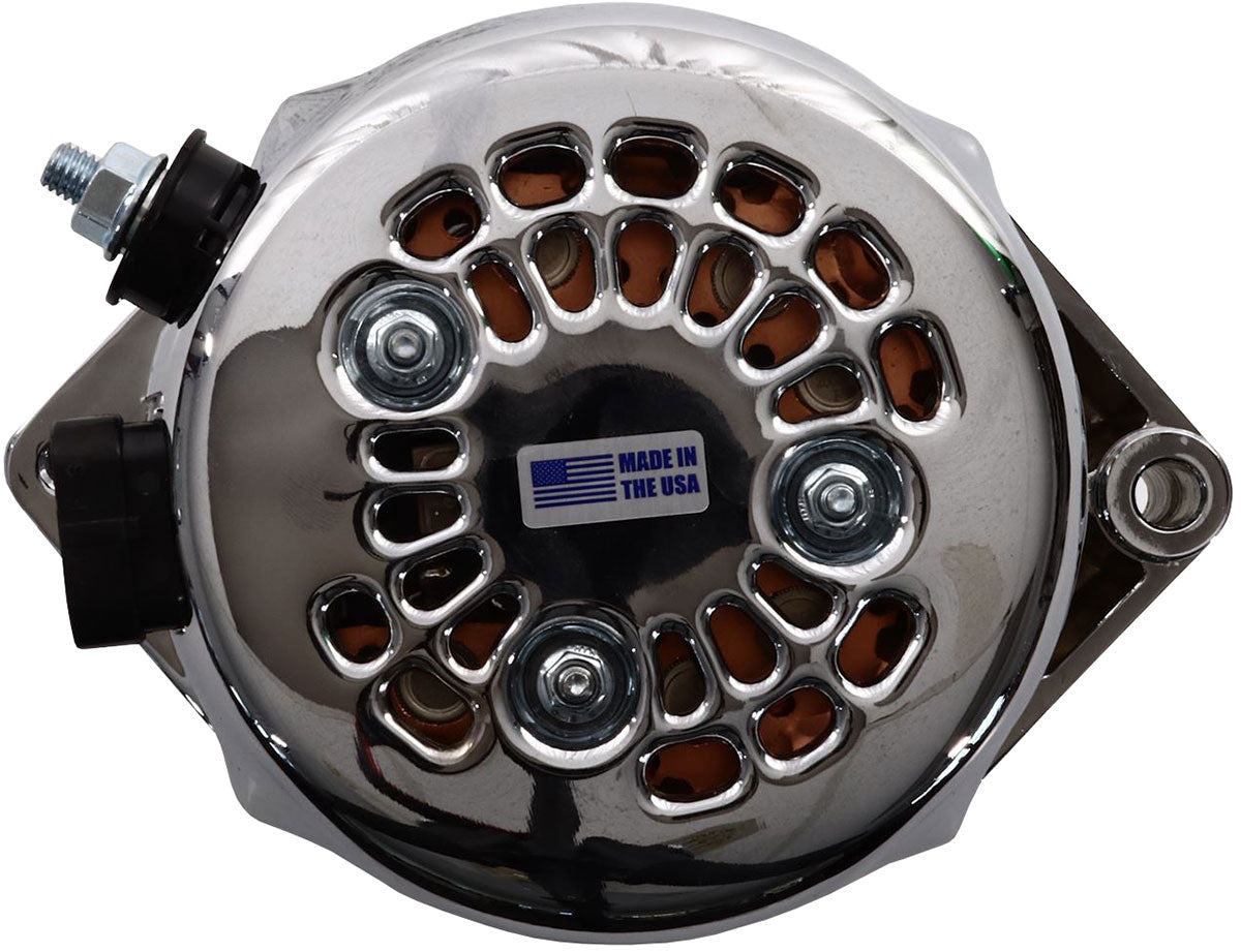Mechman S Series 170 Amp Racing Alternator, Chrome Finish - MM7127170C