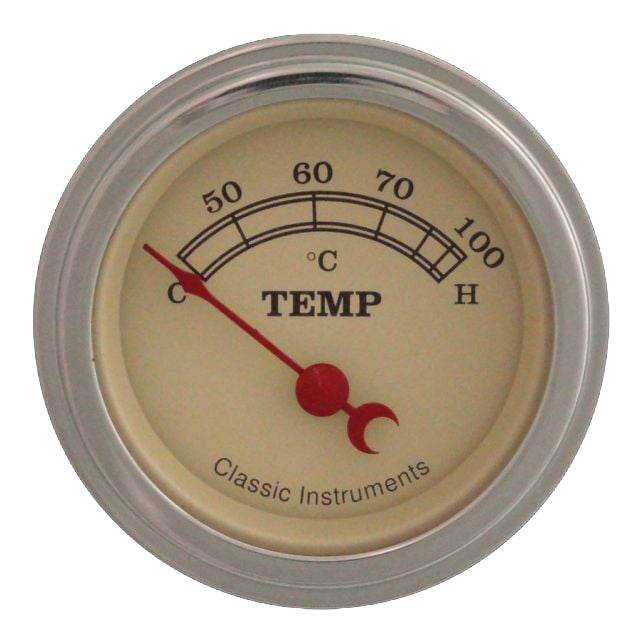 Classic Instruments Vintage 2-1/8" Centigrade Temperature Gauge - VT25SLF