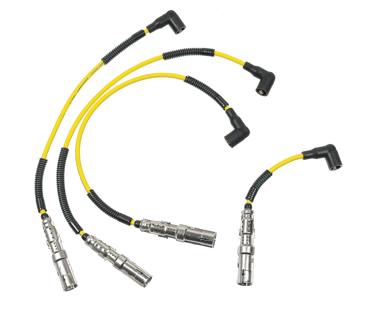 ACCEL Super Stock Spiral Spark Plug Wire Set 7mm, VW Jetta 1.8/2.0, Yellow - 5152