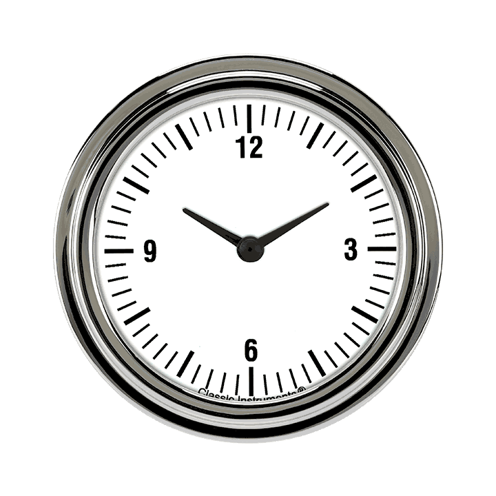 Classic Instruments White Hot 2 5/8" Clock - WH92SLF