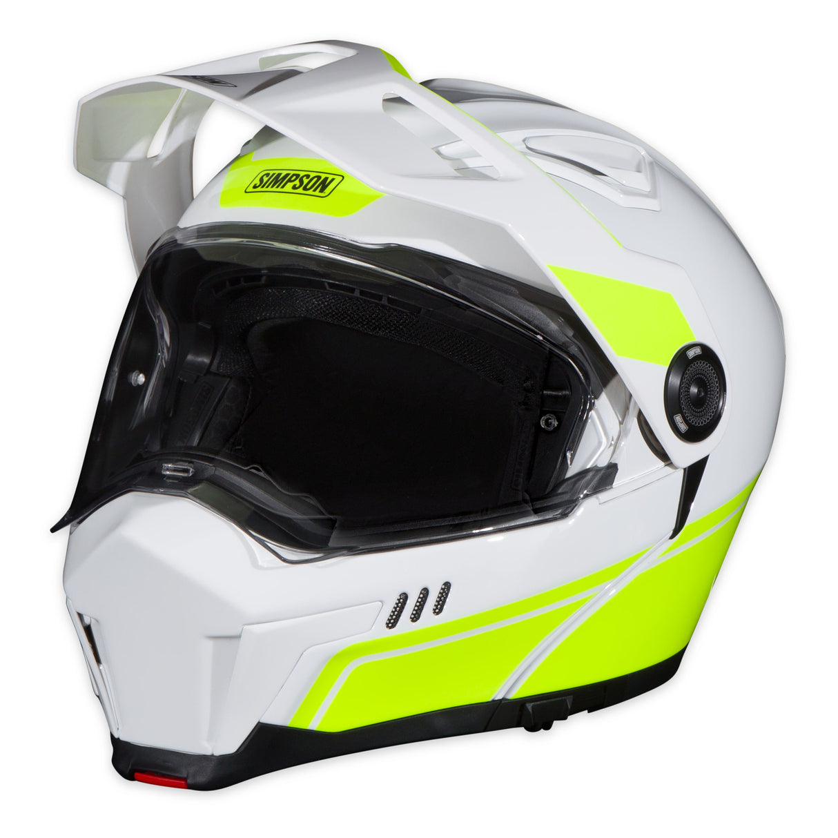 Simpson Motorcycle Journey Bandit Helmet - Yellow/White - Large - JBDWYLG