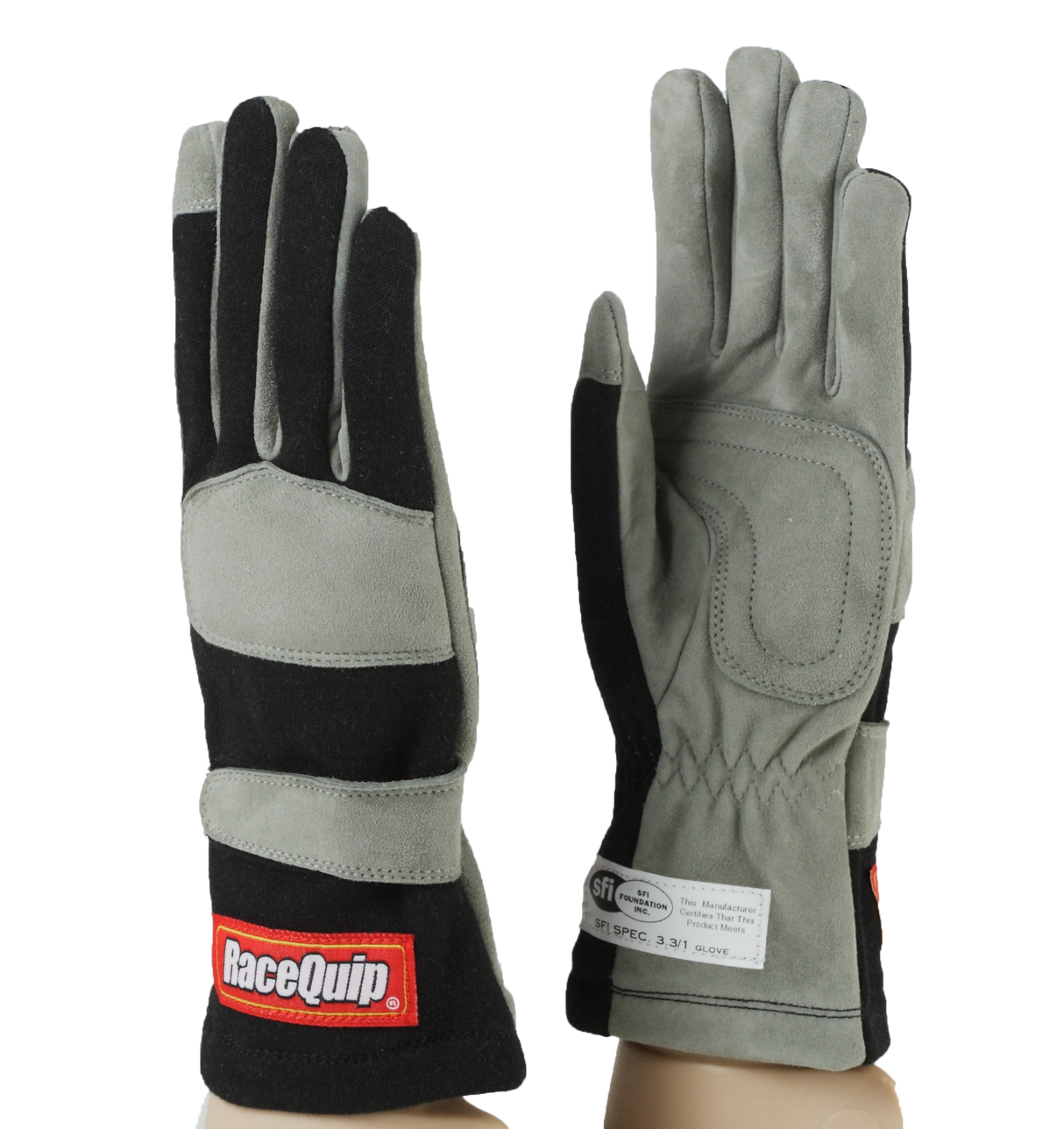 Racequip SFI 3.3/1 Black Nomex Race Gloves - X-Large - 351006RQP