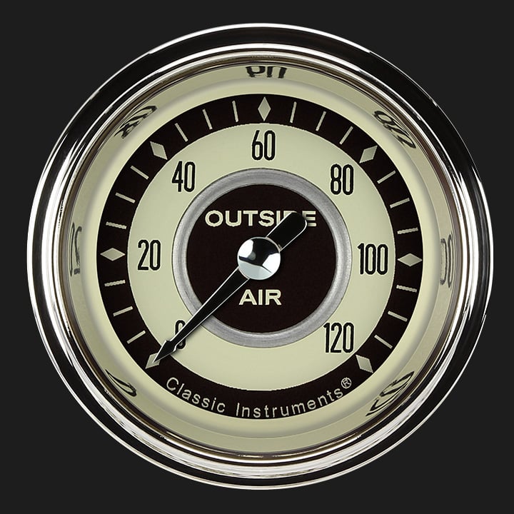 Classic Instruments Nostalgia VT 2 1/8" Outside Air Temp. Gauge - NT199SHC