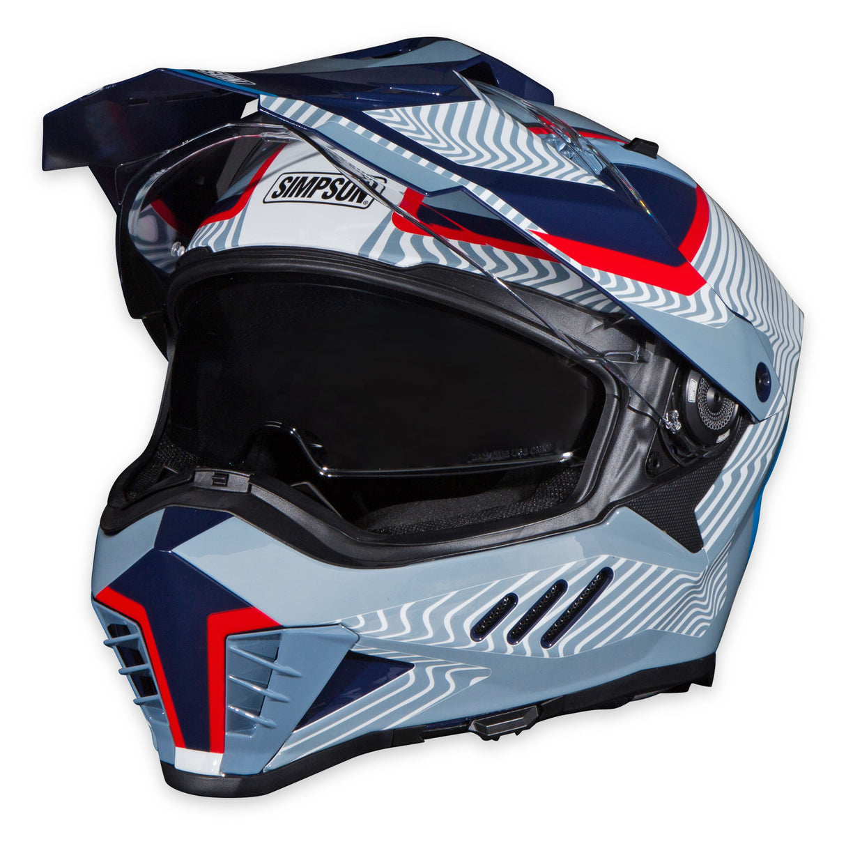 Simpson Motorcycle Xcursion Bandit Helmet - Mojave Blue - Extra Small - XBMUGRXS
