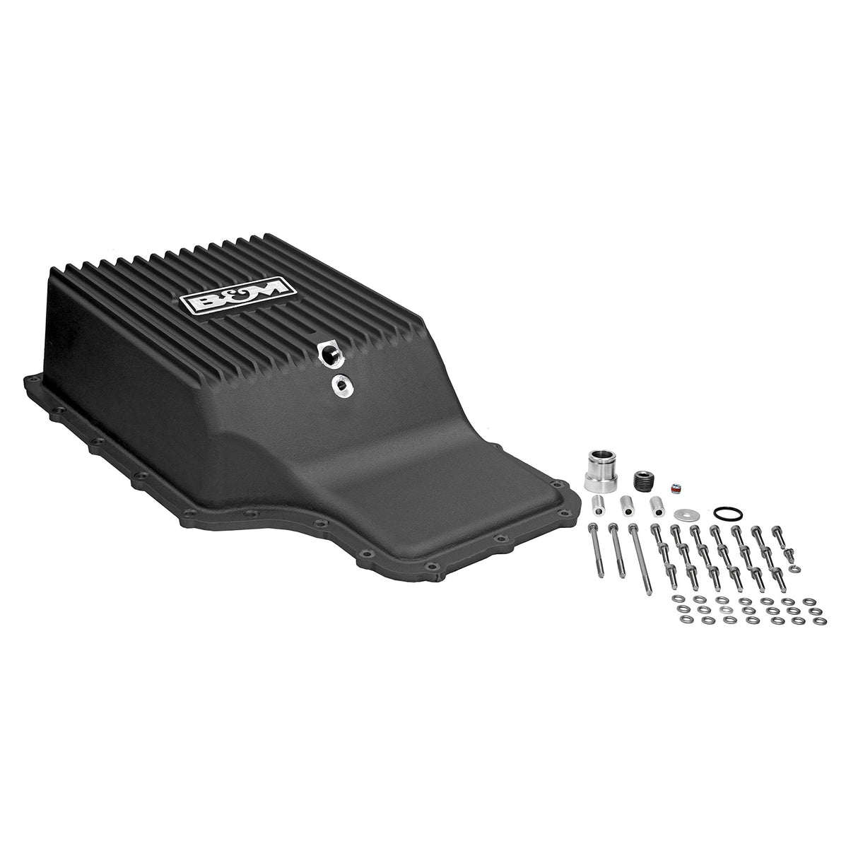 B&M HI-TEK DEEP TRANSMISSION PAN - Black - 71397