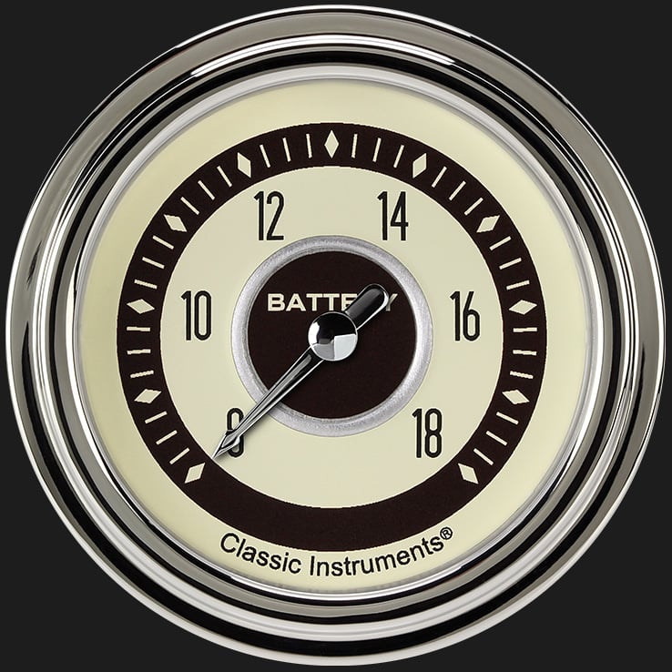 Classic Instruments Nostalgia VT 2 5/8" Voltage Gauge - NT330SLC