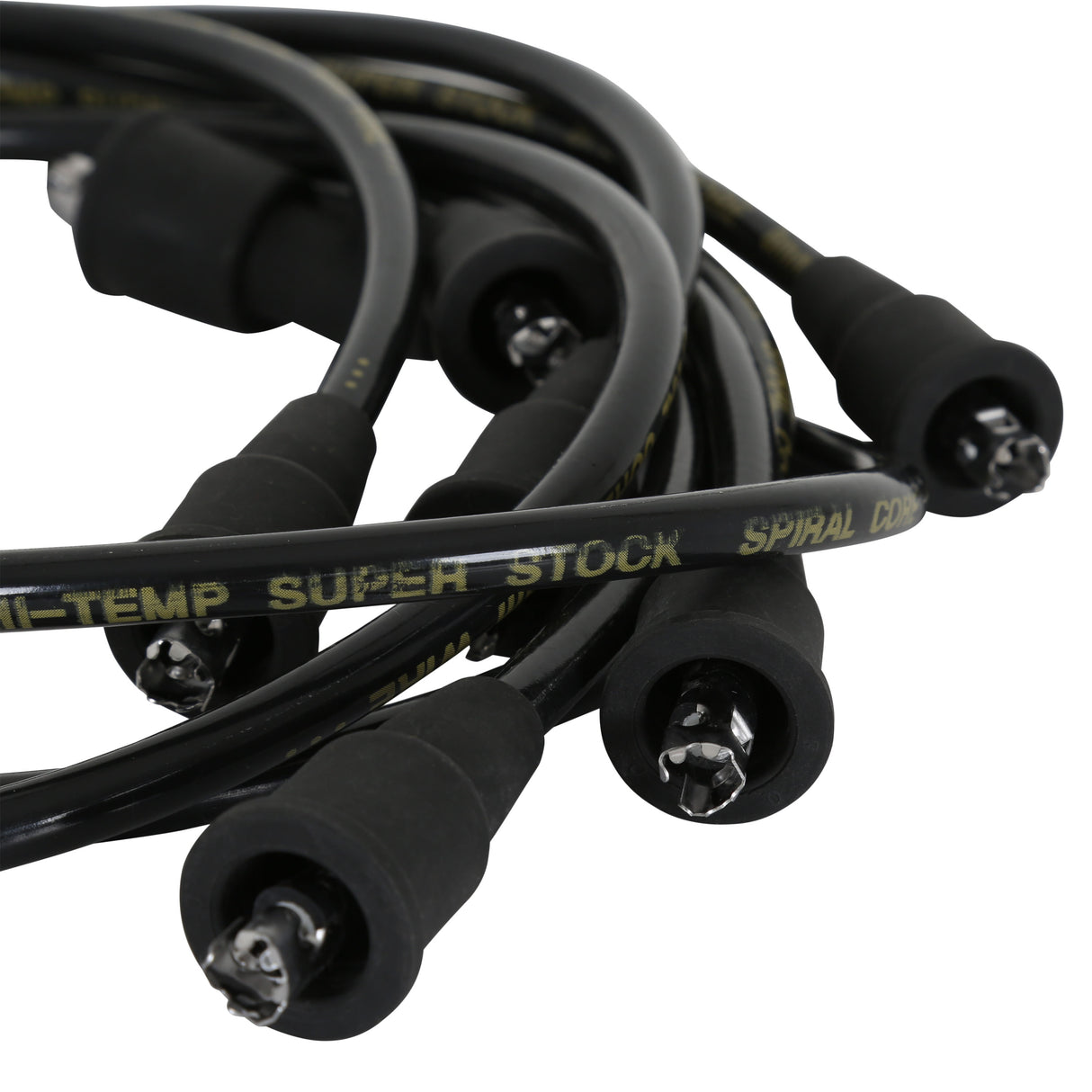 ACCEL Spark Plug Wires - 8mm SUPER STOCK SPIRAL CUST BK - 5047K
