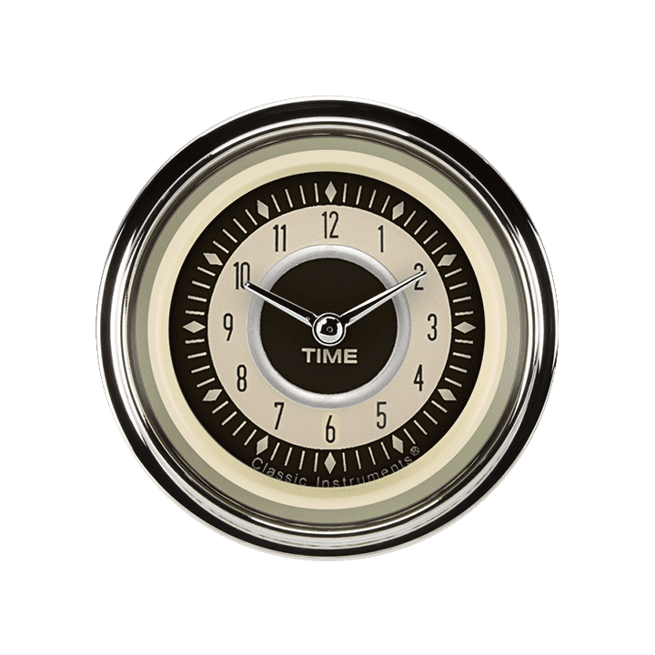 Classic Instruments Nostalgia VT 2 1/8" Clock - NT90SHC